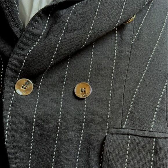 Escada vintage pinstripe double breasted blazer jacket 36 Small 6/8 - Picture 9 of 15